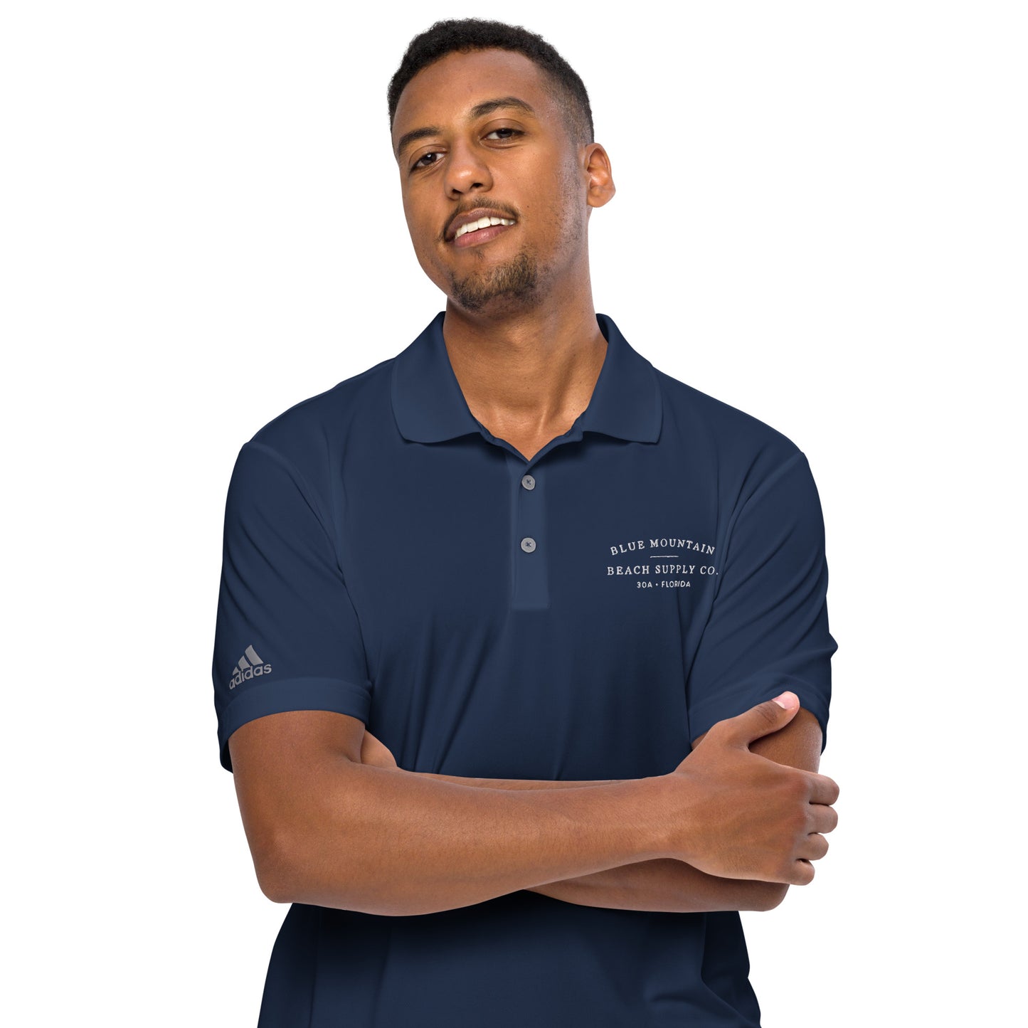 Blue Mountain Beach adidas performance polo shirt