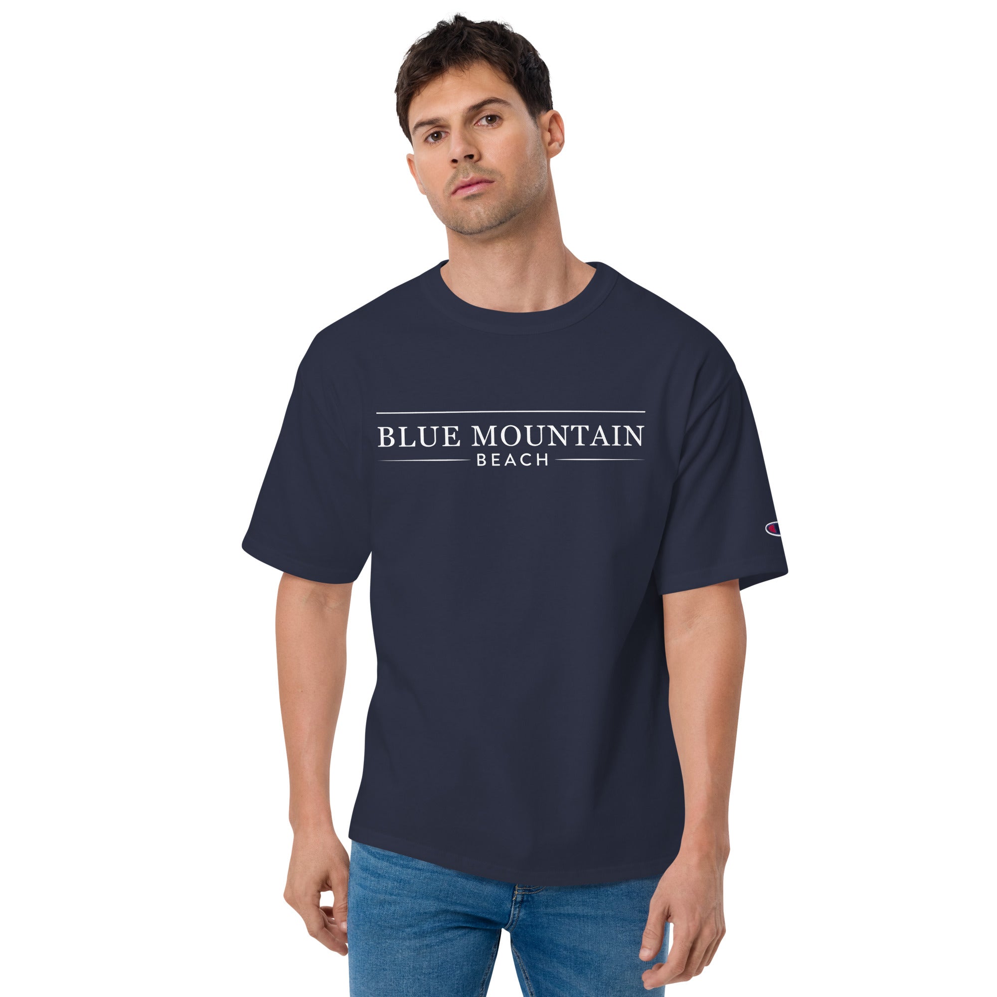 Blue champion best sale t shirt mens