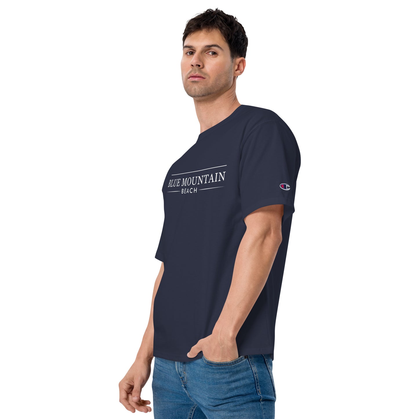 Blue Mountain Beach Men's Champion T-Shirt