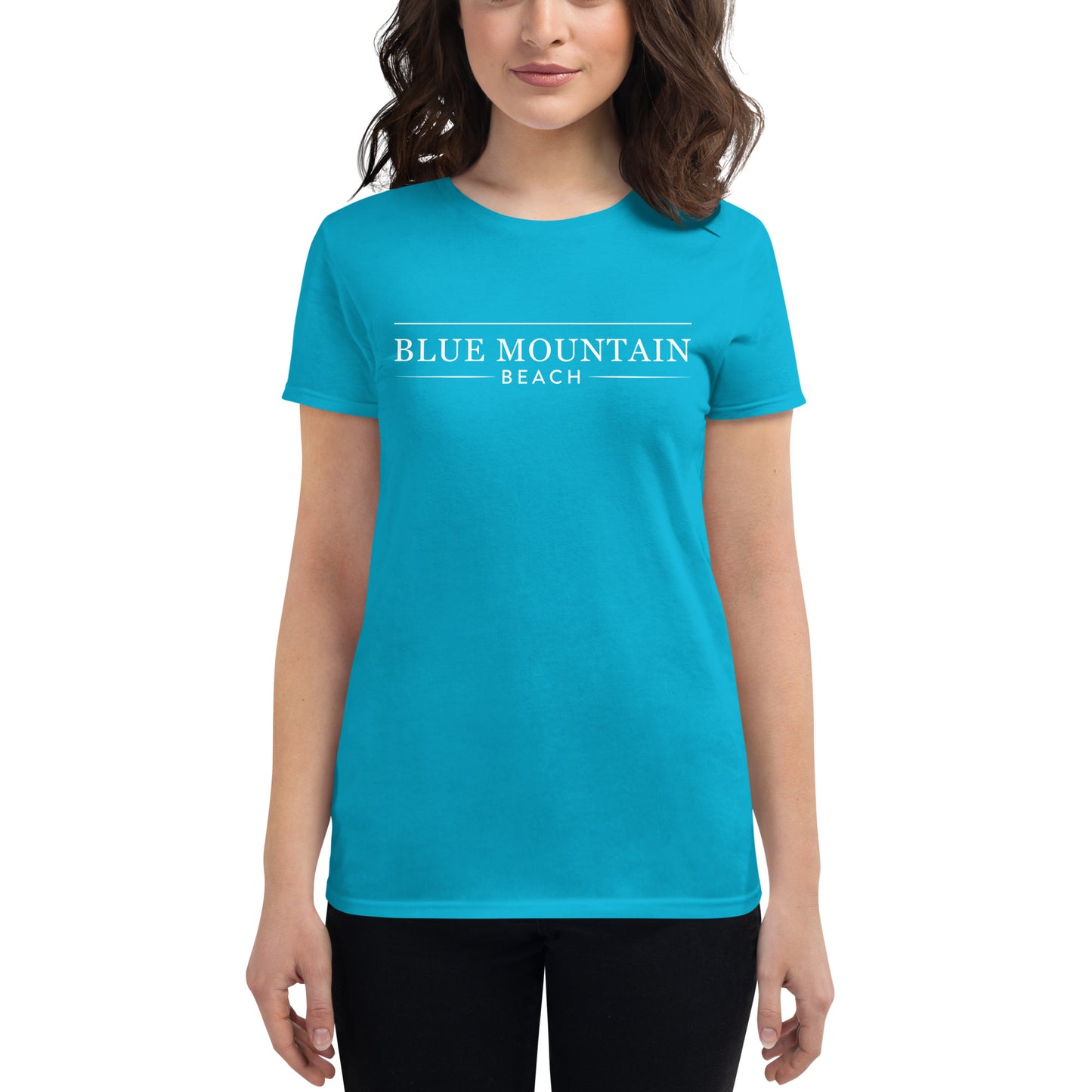 Blue Mountain Beach Women's cut short sleeve t-shirt