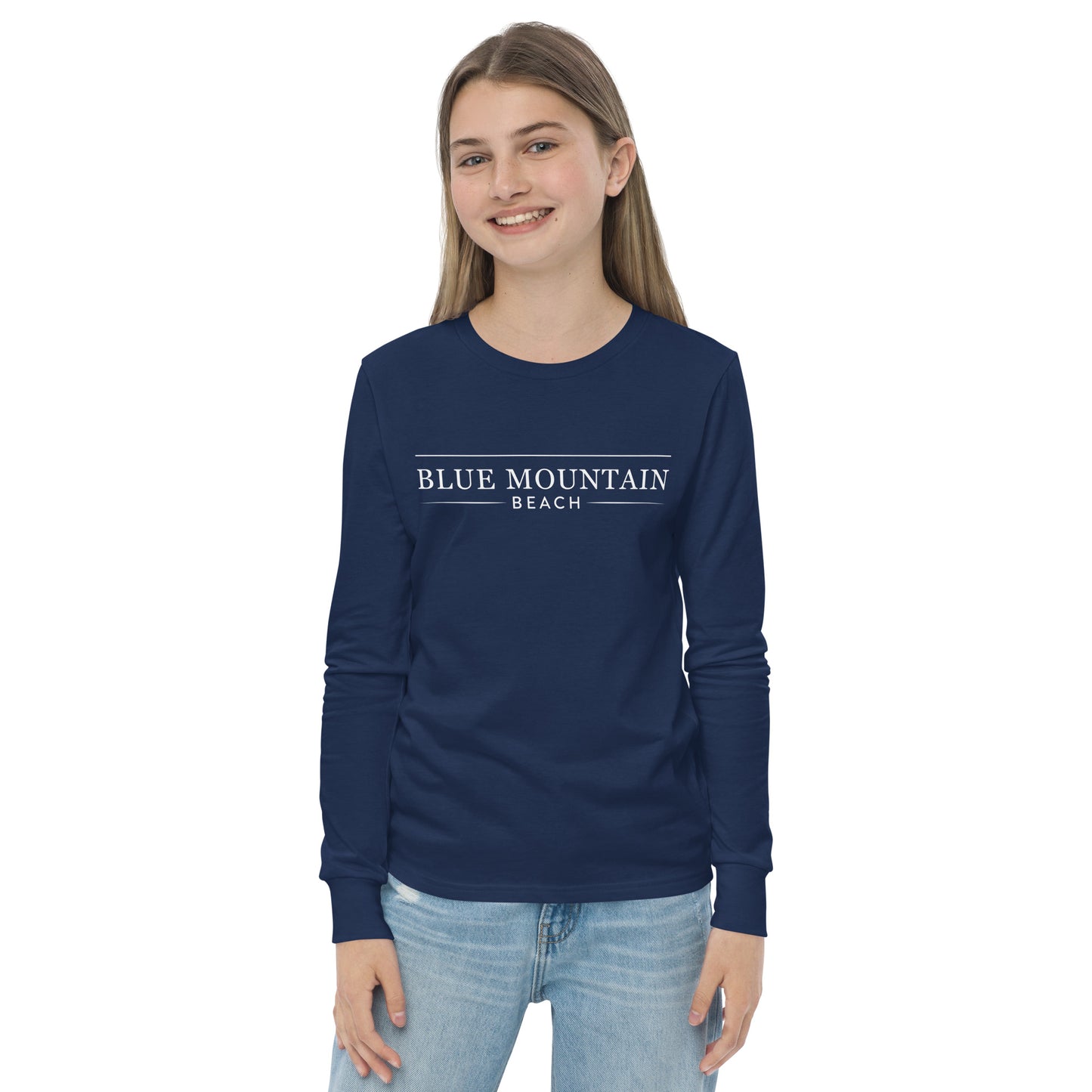 Blue Mountain Beach Youth long sleeve tee