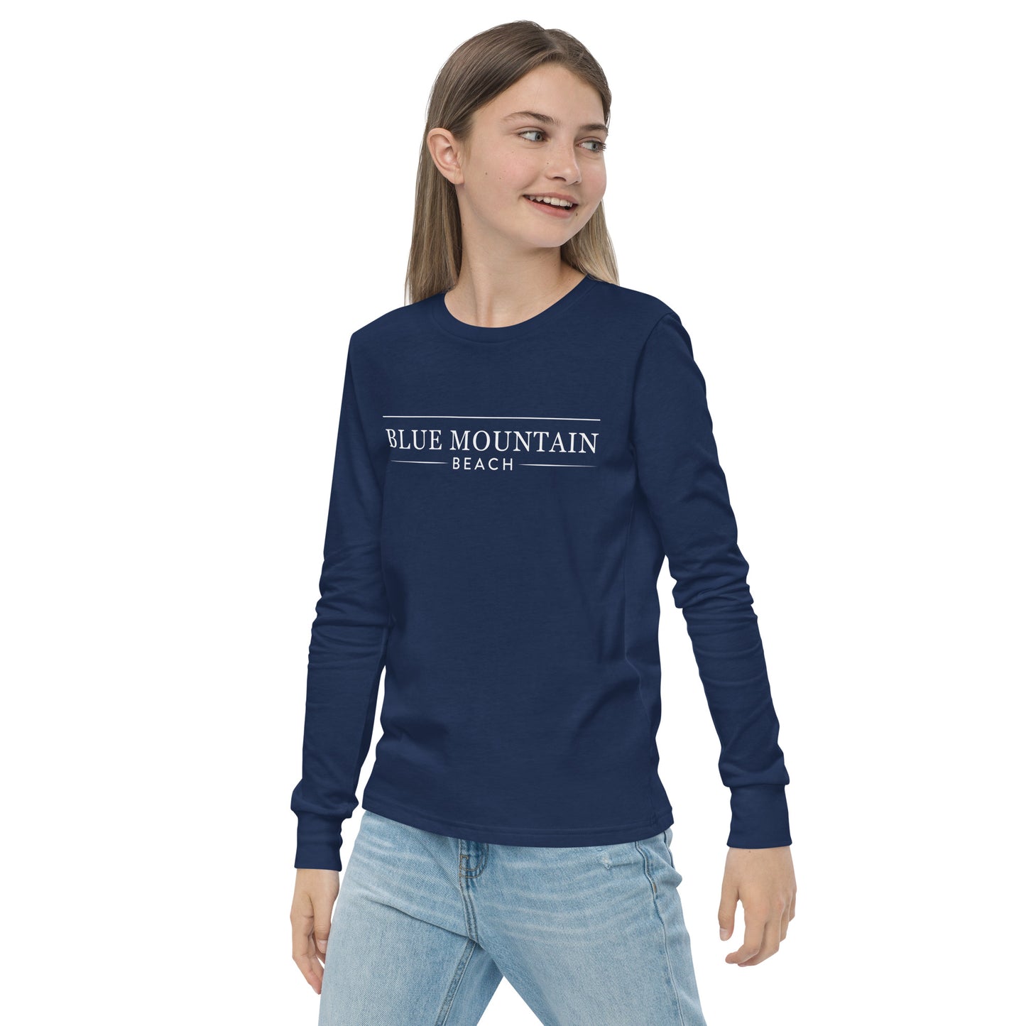 Blue Mountain Beach Youth long sleeve tee