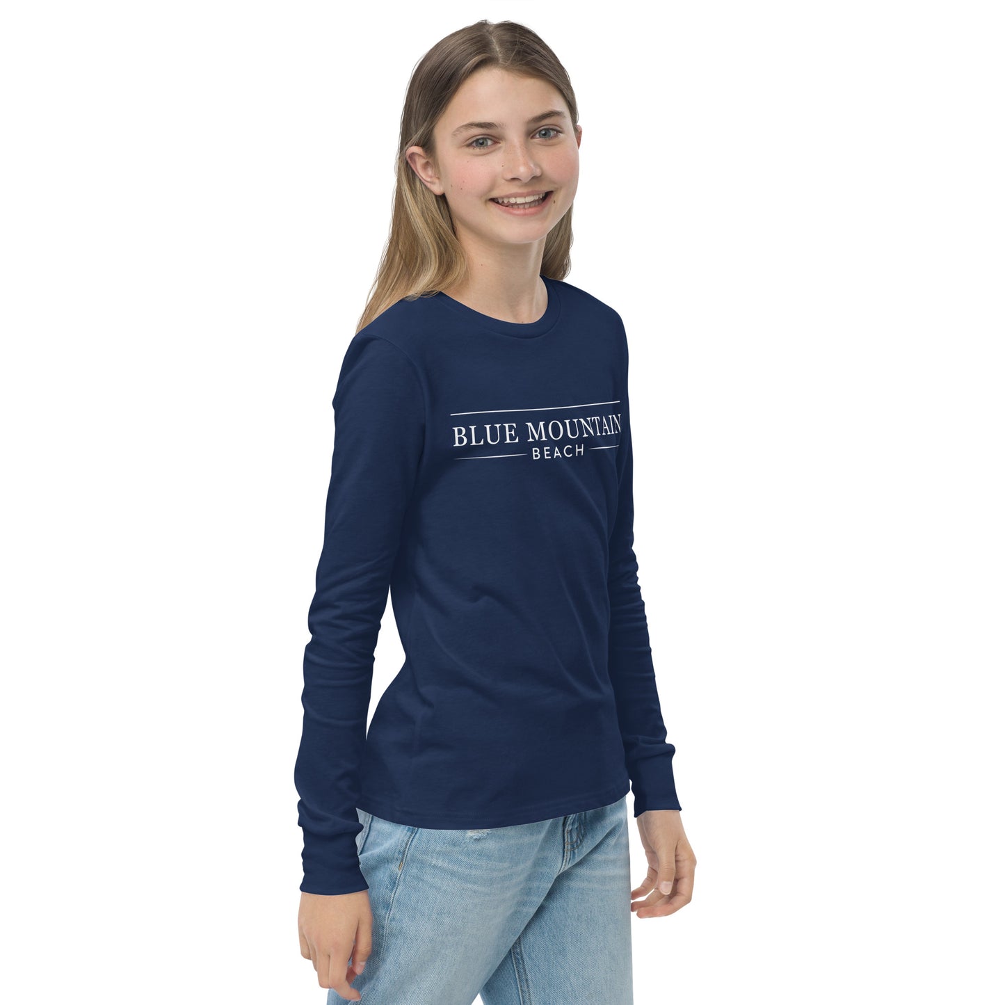 Blue Mountain Beach Youth long sleeve tee