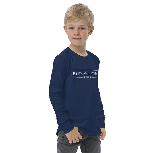 Blue Mountain Beach Youth long sleeve tee